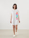 Crew Neck Polka Dot Short Sleeve Women's Nightgown